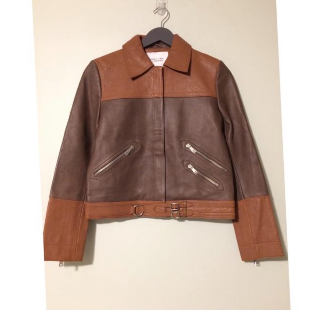 Derek Lam 10 Crosby Leather Jacket Size 4 NEW
